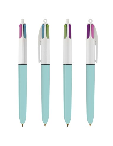 Bolígrafos Bic de 4 colores fashion