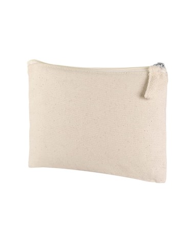 Neceseres de algodón orgánico con cremallera