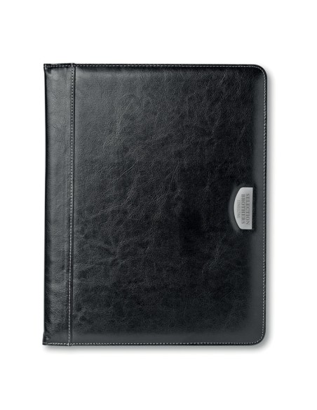 Carpetas A4 de PU con placa de metal