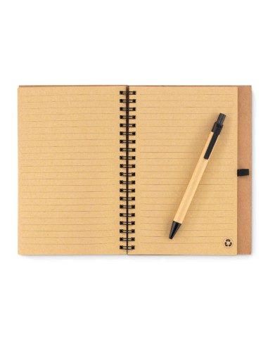 Cuadernos A5 con anillas con tapa de corcho y...