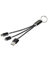 Cables de carga 3 en 1 con llavero