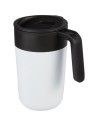Tazas metálicas con tapa y asa 400 ml