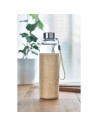 Botellas de cristal funda de neopreno y yute 500 ml