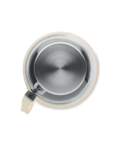 Botellas de cristal funda de neopreno y yute...