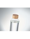 Botellas de vidrio con tapón de bambú 650 ml