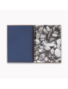 Cuadernos A5 cartón RPET y  hojas de papel piedra