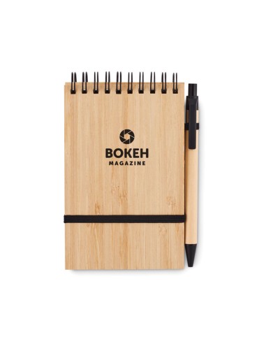 Cuadernos A6 con tapa de bambú