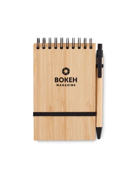 Cuadernos A6 con tapa de bambú