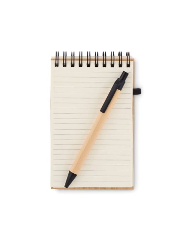 Cuadernos A6 con tapa de bambú