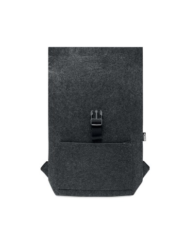 Mochilas de fieltro RPET con correa y bolsillo