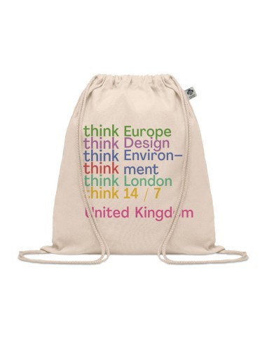 Mochilas de cuerdas de algodón orgánico 140g