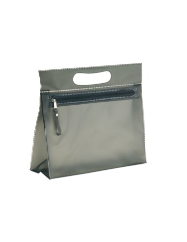 Neceseres transparentes con tonos mate