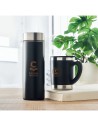 Tazas de acero inoxidable con carcasa de bambú 300 ml