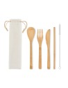 Set de cubiertos de bambú
