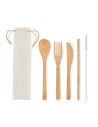 Set de cubiertos de bambú