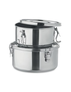 Set de fiambreras de acero...