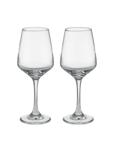 Juego de dos copas de vino