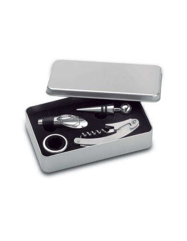 Sets de vino en caja metálica