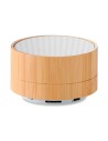 Altavoces con Bluetooth y carcasa de Bambú