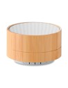 Altavoces con Bluetooth y carcasa de Bambú