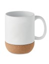 Tazas de cerámica mate con base de corcho 300 ml