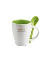 Tazas de café de cerámica con cuchara 250 ml