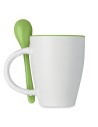 Tazas de café de cerámica con cuchara 250 ml