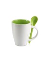 Tazas de café de cerámica con cuchara 250 ml