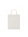 Bolsas de papel tamaño S 90g con asa torcida y fuelle