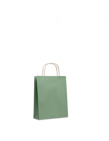 Bolsas de papel tamaño S 90g con asa torcida y...