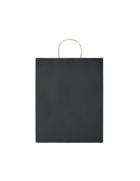 Bolsas de papel tamaño S 90g asa corta torcida y fuelle