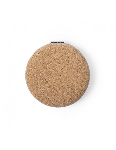 Espejos dobles de corcho y metal cromado