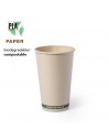 Vasos de papel reciclado 500 ml