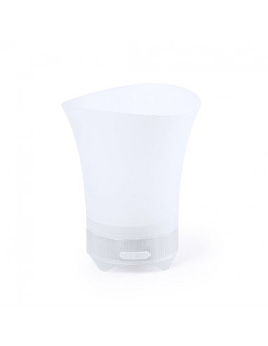 Cubiteras con altavoz y luces LED