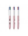 Bolígrafos Bic de 4 colores glacé