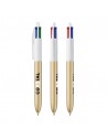Bolígrafos Bic de 4 colores glacé