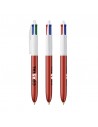 Bolígrafos Bic de 4 colores glacé