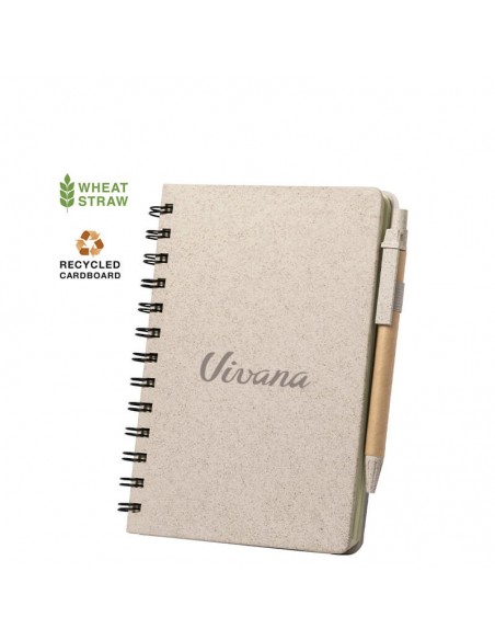 Cuadernos con tapa de caña de trigo B6