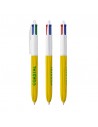 Bolígrafos Bic 4 colores wood style