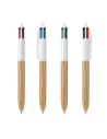 Bolígrafos Bic 4 colores wood style