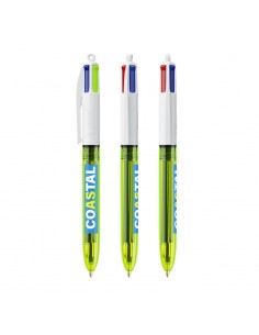 Bolígrafos Bic 4 colores fluo