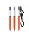 Bolígrafos Bic 4 colores fine con lanyard