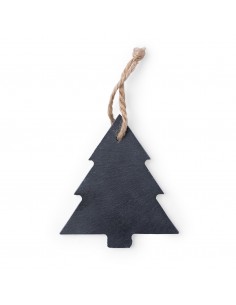 Adornos navideños en pizarra