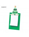 Imanes con bloc de notas con diseño de árbol de Navidad
