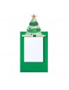 Imanes con bloc de notas con diseño de árbol de Navidad