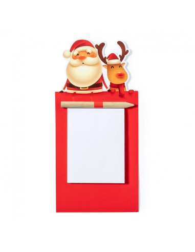 Imanes con bloc de notas con diseño de reno y...