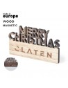 Imanes de Navidad 'Merry Christmas' de madera