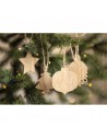 Sets de 6 adornos de Navidad de madera de haya