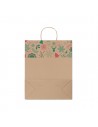 Bolsas de papel grandes con diseño navideño