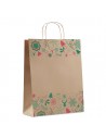 Bolsas de papel grandes con diseño navideño